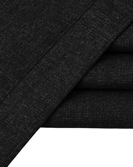 100% Blackout Curtains 72 Inch Length 2 Panels Set for Children's Room, Bedroom, Light Weight Curtains with Grommets Top, Full Blackout Curtains Privacy Protection, Black, 37" W x 72" L