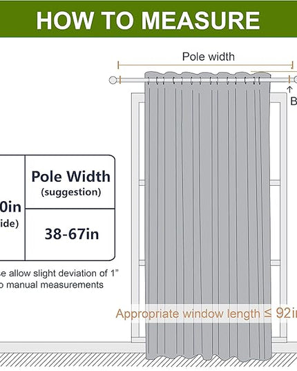 NICETOWN Blackout Curtain 95 inches Long - Silver Rings Thermal Insulated Wide Sliding Glass Door Privacy Blinds for Hall/Villa (Royal Purple, 100 inches Wide)