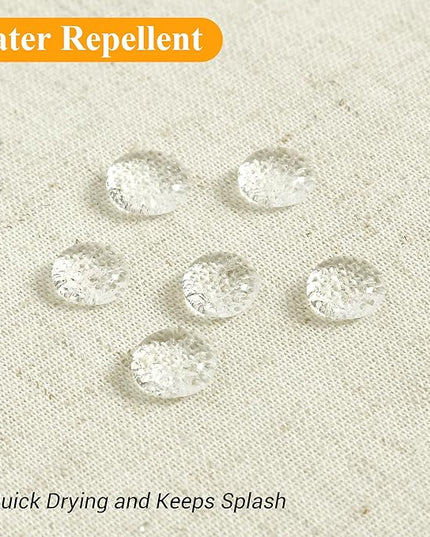 Naturoom Ivory Linen Shower Curtain, Cloth Textured Fabric Shower Curtain Set with Hooks, Simple Elegant Modern Farmhouse Country Ultra Thick Shower Curtain for Bathroom,Water Repellent,42x72