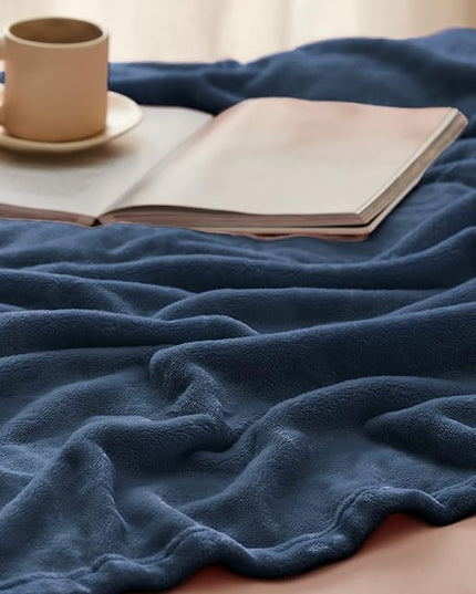 Bedsure GentleSoft Fleece Blankets King Size Mineral Blue - Bed Blanket Soft Lightweight Plush Cozy Fuzzy Luxury Microfiber, 108x90 inches