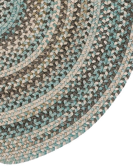 Capel American Heritage Slatewood 7'0"X7'0" Round Braided Rug