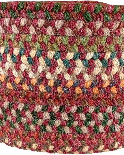 Capel American Heritage Red 0' 20" Basket Braided Rug