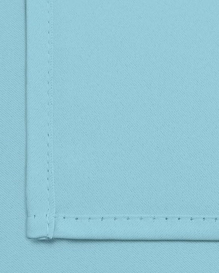 Yakamok Blackout Window Valances for Kitchen Thermal Insulated Blackout Grommet Top Curtain for Bedroom,Sky Blue, 52x36 Inch, 2 Panels