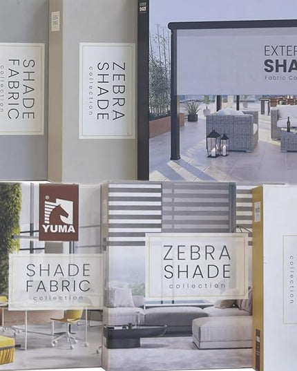 HILADUO Customized Solar Screen Roller Shade Blinds with Remote-Controlled Motorized Operation (Fabric Samples)