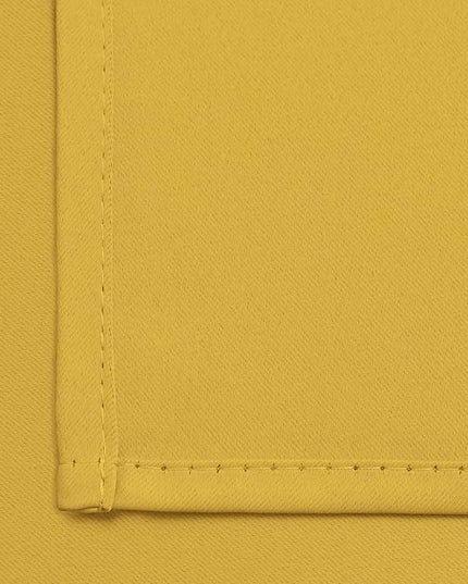 Yakamok Blackout Curtains Room Darkening Thermal Insulated with Grommet Window Curtain for Bedroom/Living Room(62Wx84L inch, Mustard Yellow, 2 Panels)