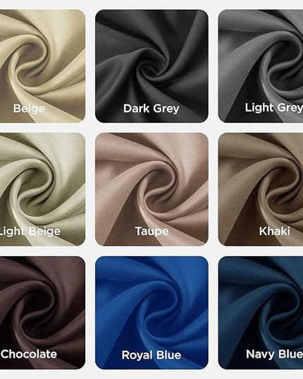 Joydeco Blackout Curtains 90 Inches Long 1 Panel, Thermal Insulated Long Curtains& Drapes 1 Piece, Room Darkening Grommet Drapes for Living Room Bedroom Window (W70 x L90 Inch, Chocolate)