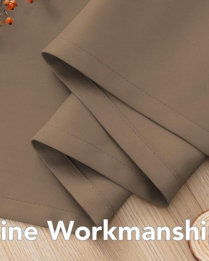 H.VERSAILTEX Blackout Curtains 84 inches Long for Living Room Thermal Insulated Room Darkening Window Treatment Panels Drapes Light Reducing Curtains for Bedroom, 2 Panels, 52" W x 84" L, Macchiato