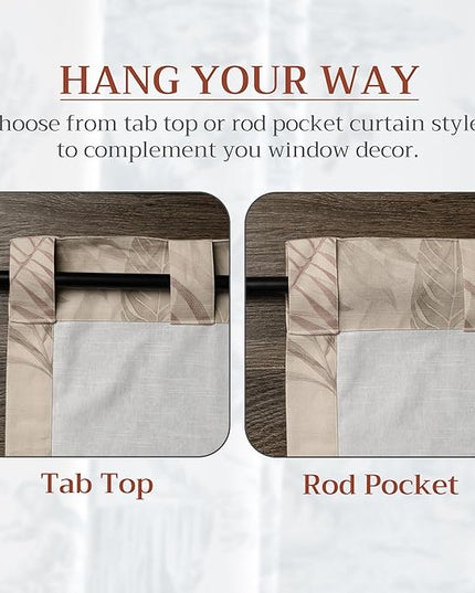 Maison d' Hermine Curtains for Living Room 100% Cotton 84 inch Length Two Panels Light Filtering Curtains for Bedroom Windows with Rod and Loop Pockets Drapes (Creole Beige, 50" W x 84" L)