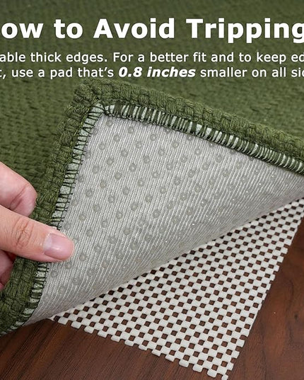 KOZYFLY Runner Rug 2x8 Ft Washable Runners for Hallways Non Slip Rubber Backed Kitchen Runners, Braided Cotton Entryway Runner Indoor, Floor Carpet for Hallway Kitchen Entryway, Dark Green