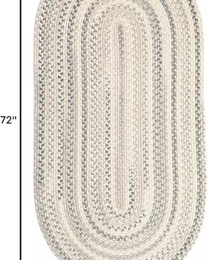 Capel American Heritage Shadow 4' 0" X 6' 0" Oval Braided Rug