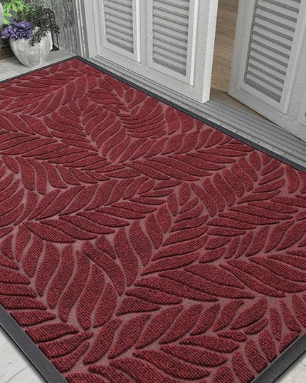 Yimobra 60x36 Large Door Mat Outdoor Indoor, All-Season Waterproof Door Mat Outside Entrance, All-Weather Non-Slip Outside Doormat for Garage Patio Entryway, Red