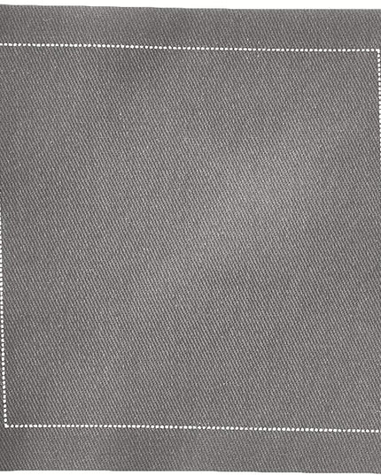 Five Star Napkins Cotton Cocktail Napkins, Beverage Napkin, Bar Napkin, Party Napkins, Small Napkins, Napkins for Events, Holidays, Weddings, Parties 4.5" x 4.5" - Single Use (50 x) Anthracite