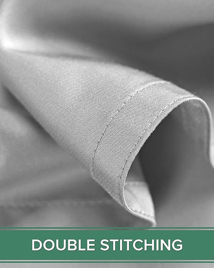 Pure Bamboo Twin Sheets, Genuine 100% Organic Viscose Derived from Bamboo Bed Sheet Set, Luxuriously Soft & Cooling, Double Stitching, 2 Year Quality Promise (Twin, Silver Pearl)