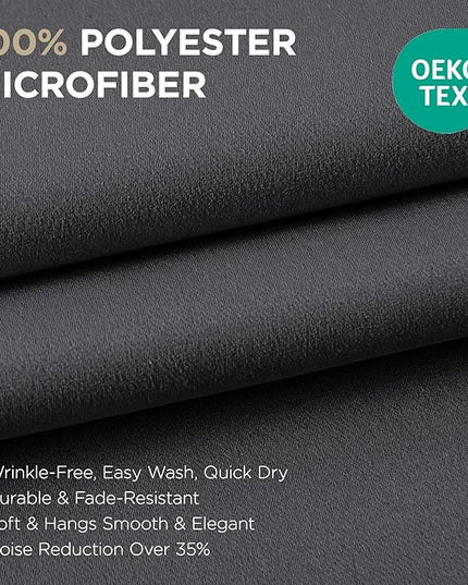 Joydeco 120 inches Long Blackout Curtains 2 Panels Set, Thermal Insulated Length Curtains & Drapes 2 Burg for Living Room Bedroom Window