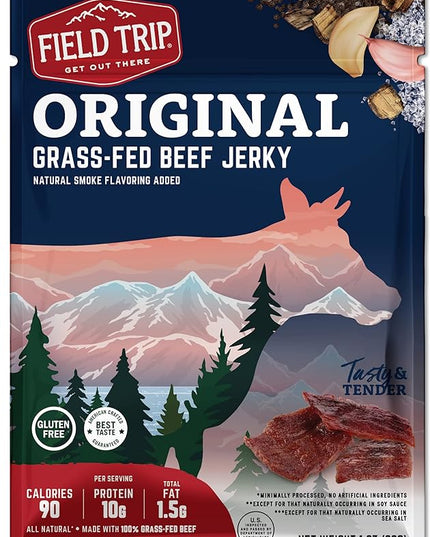 Field Trip Beef Jerky, Original, 1 Oz Bag, 12 Bags/carton