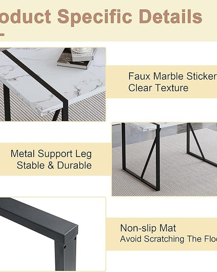 Modern 55'' Grey Wood Dining Table Set - Kitchen Table and Chairs Set of 4, Ideal for Dining Room