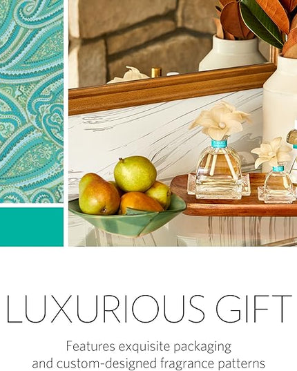 AGRARIA PetiteEssence Botanical Home Fragrance Gift Set, Hand Crafted Sola Flower Scented Oil Reed Diffuser for All Occasions
