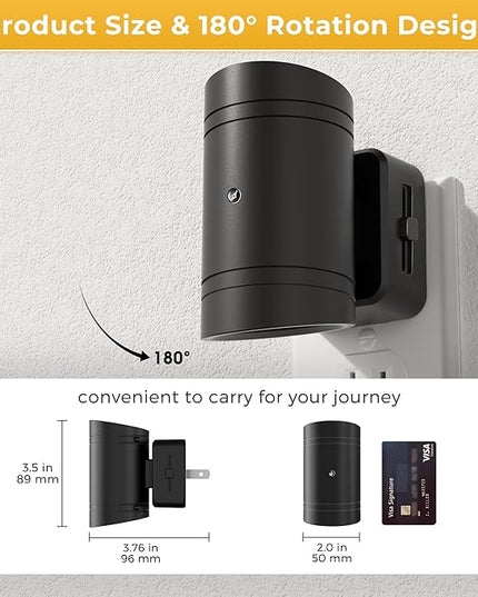 L LOHAS LED Night Light, Dimmable Night Lights Plug into Wall,2 Pack Nightlight for Kids,180° Rotatable, 3000K 0-150LM Dimmable Night Lights with Dusk to Dawn Sensor for Children Room Bathroom