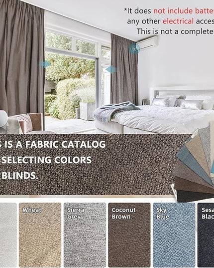 SmartWings Drapery Fabric Samples, for Custom Curtain Fabric Selection, Various Styles for Indoor Room, Multi Color