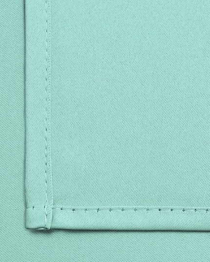 Yakamok 36 Inch Blackout Curtains Panels with Grommets, Aqua Room Darkening Thermal Insulated Window Drapes for Living Room/Bedroom, W52 x L36, Aqua, 2 Panels