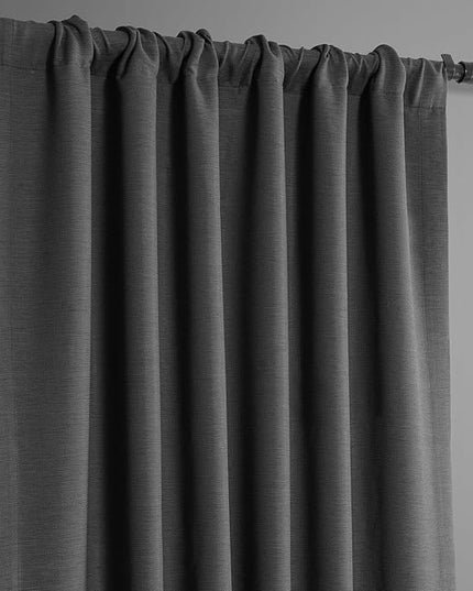 HPD Half Price Drapes Bellino Room Darkening Curtains 63 Inches Long Curtains for Bedroom & Living Room (1 Panel), 50W x 63L, Smoked Truffle