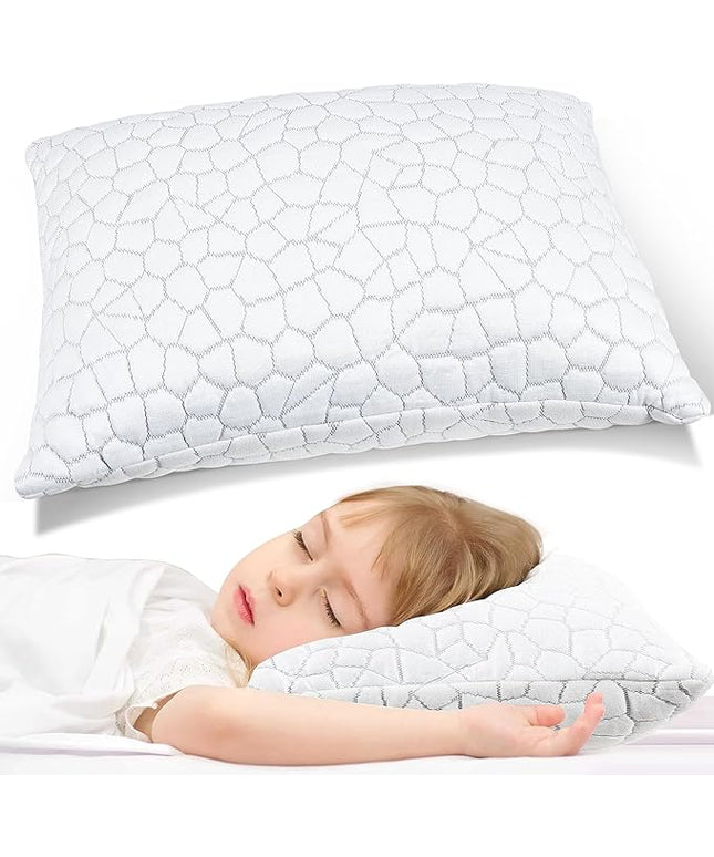 SUPA MODERN Cooling Bed Pillows for Sleeping 1 Pack Shredded Memory Foam Pillows Adjustable Cool Pillow for Side Back Stomach Sleepers Luxury Gel Pillows Toddler Pillow with Washable Removable Cover