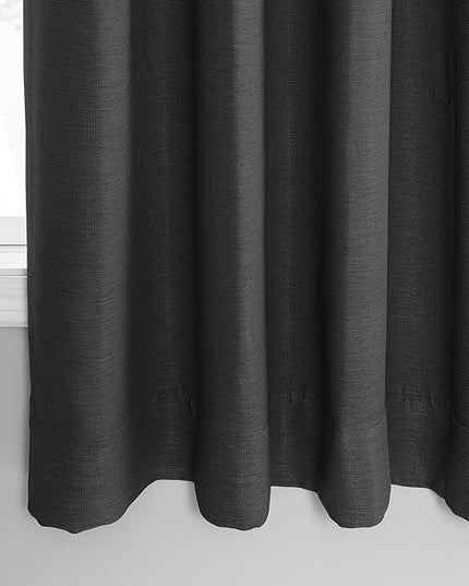 HPD Half Price Drapes Bellino Room Darkening Curtains 63 Inches Long Curtains for Bedroom & Living Room (1 Panel), 50W x 63L, Smoked Truffle