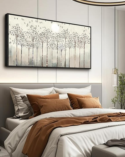 Scenery Abstract Wall Painting Framed Canvas Wall Art For Living Room Large Size Wall Decorations For Bedroom Office Wall Decor Pictures Artwork Canvas Prints Home Boho Wall Decor Black Framed