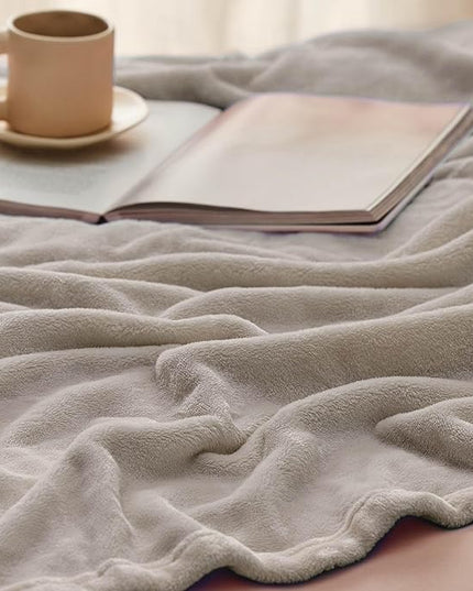Bedsure GentleSoft Fleece King Size Blankets for Bed Oxford Tan - Soft Lightweight Plush Cozy Fuzzy Luxury Microfiber, 108x90 inches