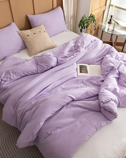 ROSGONIA California King Comforter Set Lavender, 3pcs (1 Boho Purple Cal King Comforter & 2 Pillowcases), All Season Bedding Bedspread Blanket Quilts