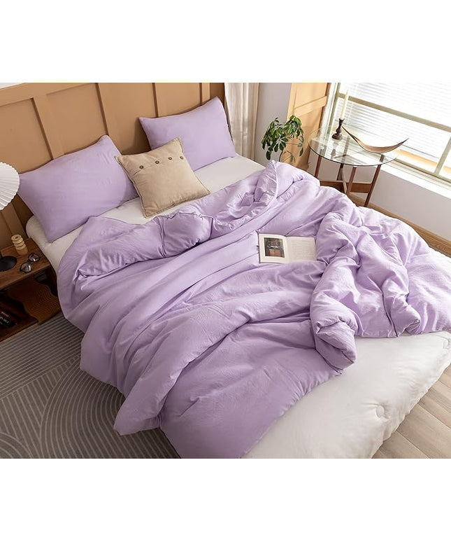 ROSGONIA Twin/Twin XL Comforter Set for College Girls Boys Lavender, 1 Purple Comforter & 1 Pillowcase Lightweight Kids Comforter Soft Dorm Bedding