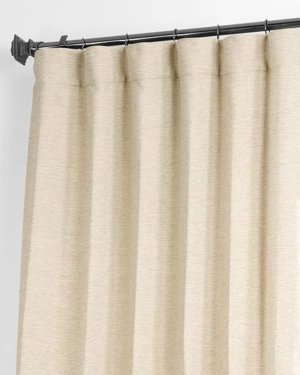 HPD Half Price Drapes Bellino Room Darkening Curtains 108 Inches Long Curtains for Bedroom & Living Room (1 Panel), 50W x 108L, Candlelight