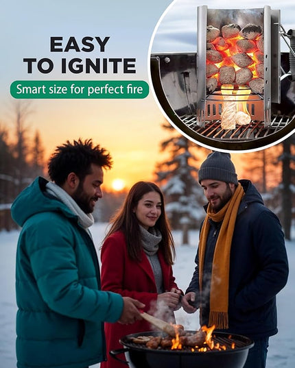 WH 54+ Pack Natural Fire Starters for Indoor Fireplace - Long-Burning Charcoal Starters - Odorless Firestarters for Wood Stove, Chimney, Campfires & Grill - Quick Ignite