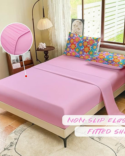 Full Size Bedding Sets Kids Bedding Sets for Girls, Galaxy Bedding 5 Pieces Bed in A Bag Full Size, Glitter Colorful Comforter for Girls