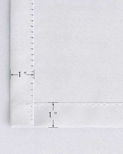 BGment White Curtains for Bedroom - 52 x 84 inch Rod Pocket and Back Tab Thermal Insulated Room Darkening Curtains for Living Room, 2 Panels Set, Greyish White