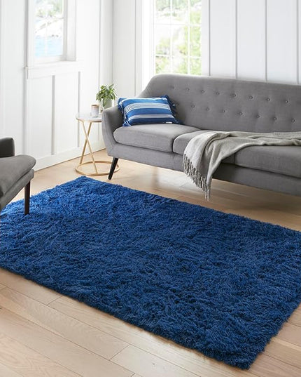 Ophanie Blue Rug, Boys 3x5 Rugs for Bedroom Royal Dark Blue Carpet Nursery Aesthetic, Kids Playroom Navy Area Rugs for Girls Teen Home Decor
