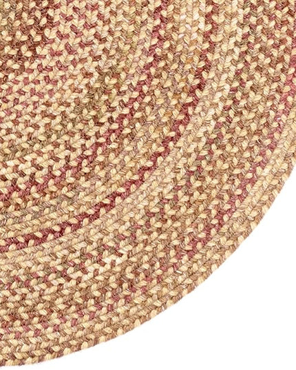 Capel American Heritage Harvest Gold 5' 0" Round Braided Rug