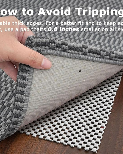 KOZYFLY Washable Runner Rug 3x12 ft Hallway Kitchen Runner Rugs with Rubber Backing Bobo Non Slip Entryway Runner Indoor, Long Carpet Runners for Hall Kitchen Entryway, Grey/Charcoal Grey