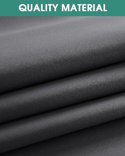 HOMEIDEAS 2 Panels Blackout Window Valance 24 inch Long Curtains for Kitchen Bathroom Dining Bedroom Grommet Small Curtain Drapes Window Toppers, Burgundy, 52 X 24