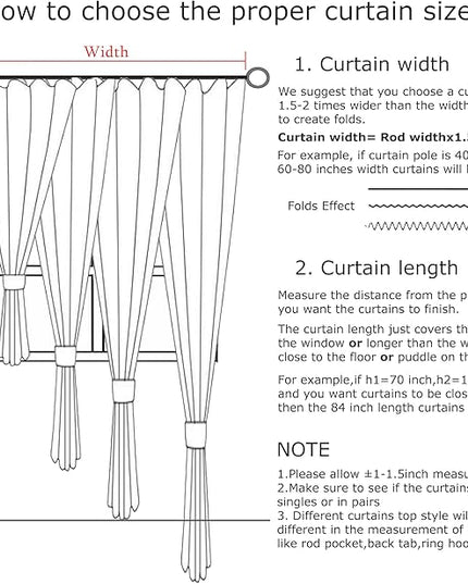 Vision Home Sand Pinch Pleated Full Blackout Curtains Linen Blended Room Darkening Window Curtains 120 inch for Living Room Bedroom Thermal Insulated Pinch Pleat Drapes with Hooks 10ft 40" Wx120 Lx2