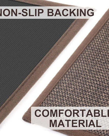 LEKEEPGO Door Mat 24"x36", Non Slip Door Mat Indoor Entrance, Rubber Backing Front Indoor Door mat Washable Absorbent Low-Profile Entryway Entry Resist Dirt Inside Door Mats, Brown