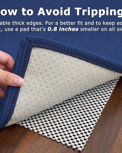 KOZYFLY Washable Runner Rug 3x10 ft Hallway Kitchen Runner Rugs with Rubber Backing Bobo Entryway Runner Indoor, Long Carpet Runners for Hall Kitchen Entryway, Royal Blue