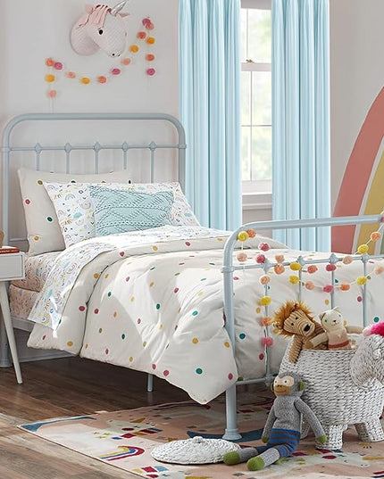 Hiasan Blackout Curtains with Sheer Overlay, Thermal Insulated Sun Blocking Grommet Window Curtains for Bedroom, Living Room, Kids' Room, 2 Drape Panels with Tiebacks, Turquoise, 52W X 96L
