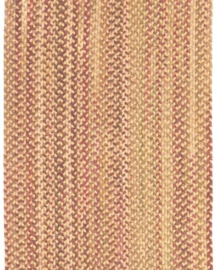 Capel American Heritage Harvest Gold 2' 0" X 8' 0" Runner Oval Braided Rug