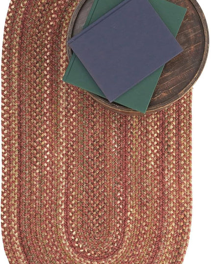 Capel American Heritage Spice 9' 0" X 12' 0" Oval Braided Rug