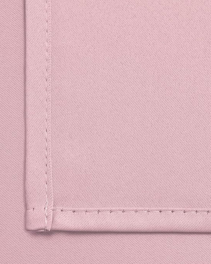 Yakamok Insulated Blackout Window Draperies - Energy Efficient Home Decor Grommet Top Curtains for Bedroom(Pink, 52Wx36L, 2 Panels)