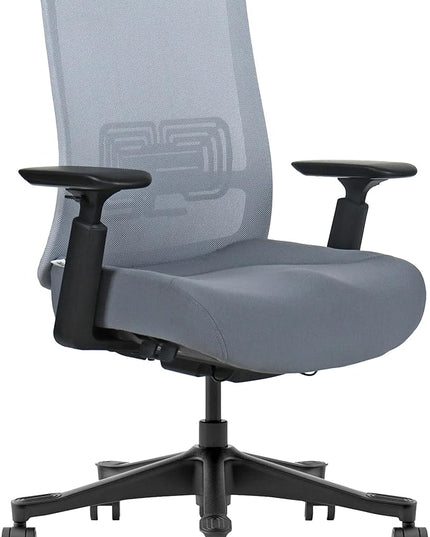 Mesh Office Chair – Ergonomic Office Chair with Lumbar Support, Adjustable 3D Arms & Soft Seat – Holds Up to 330lbs (Gray)