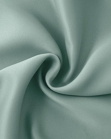 BGment Window Curtains for Bedroom - 63 Inch Rod Pocket and Back Tab Thermal Insulated Room Darkening Curtains for Living Room, 2 Curtain Panels (42 x 63 Inch, Frosty Green)