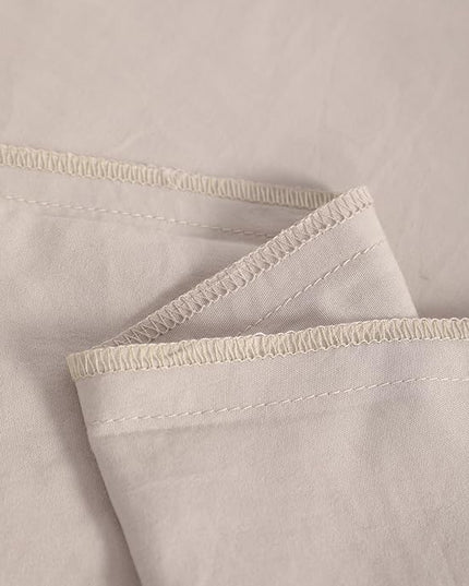 NTBAY Toddler Bedding Set - 4 Piece Soft and Breathable Crib Bedding Set for Boys and Girls, Includes Quilted Comforter, Fitted Sheet, Flat Top Sheet and Envelope Pillowcase, Taupe