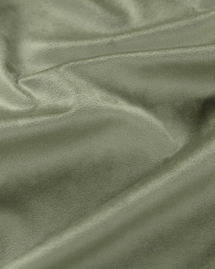 KOUFALL Sage Green Velvet Curtains for Bedroom Aesthetic Subtle Textured Blackout Boho French Country Cottage Core Curtains for Living Room 84 Inch Long